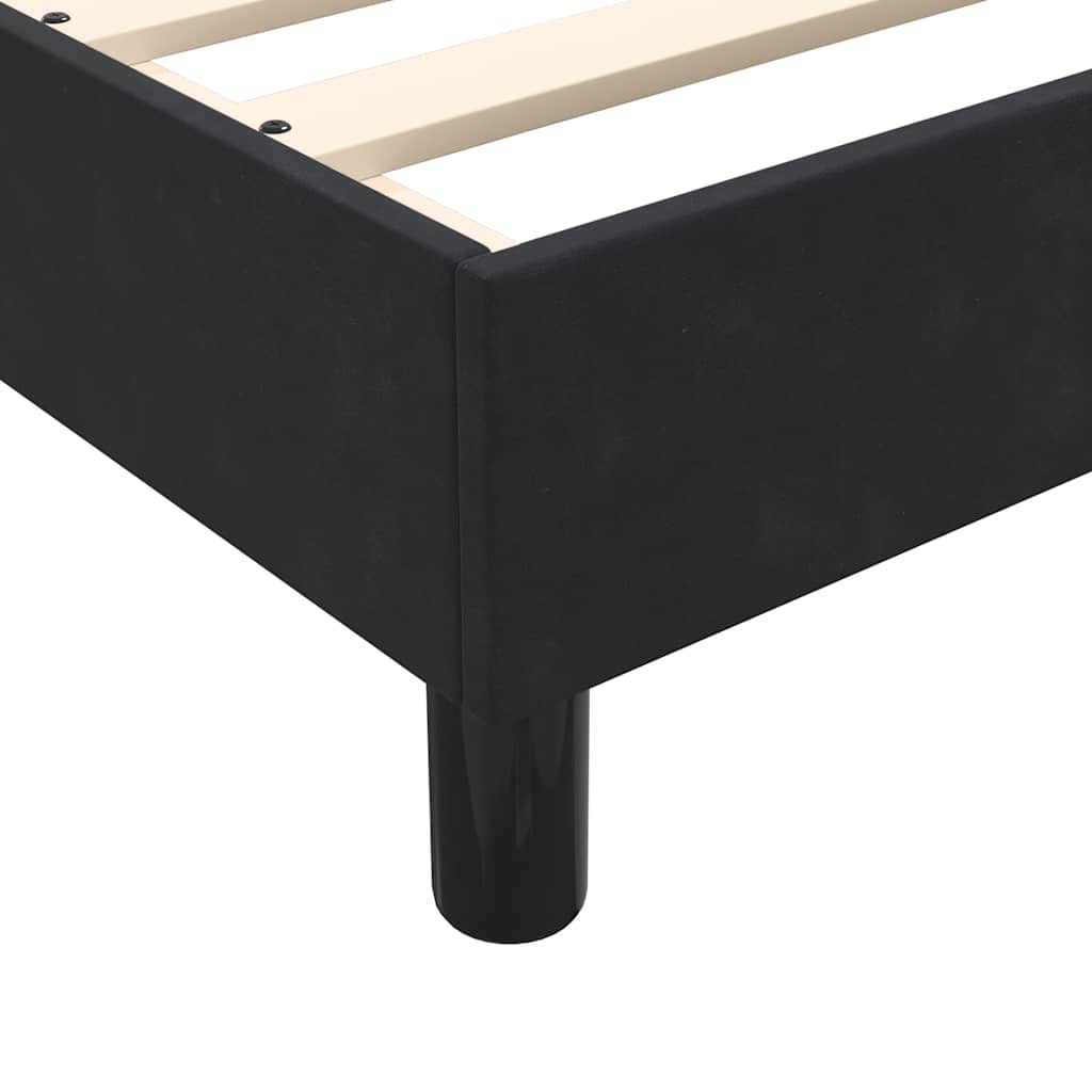 Boxspringbed met matrassen 200x220 cm fluweel zwart – afbeelding 10