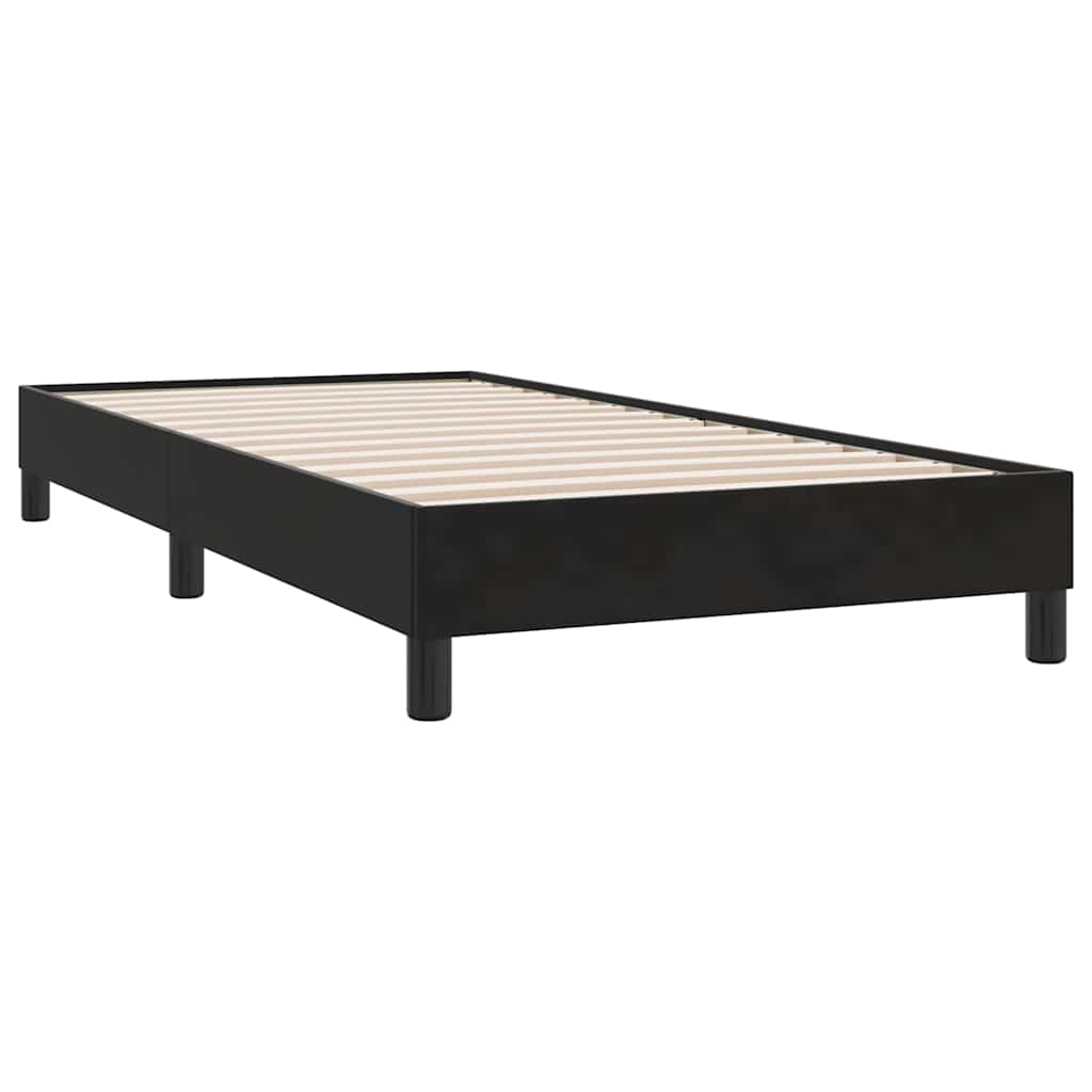 Boxspring met matras fluweel zwart 90x210 cm – afbeelding 5