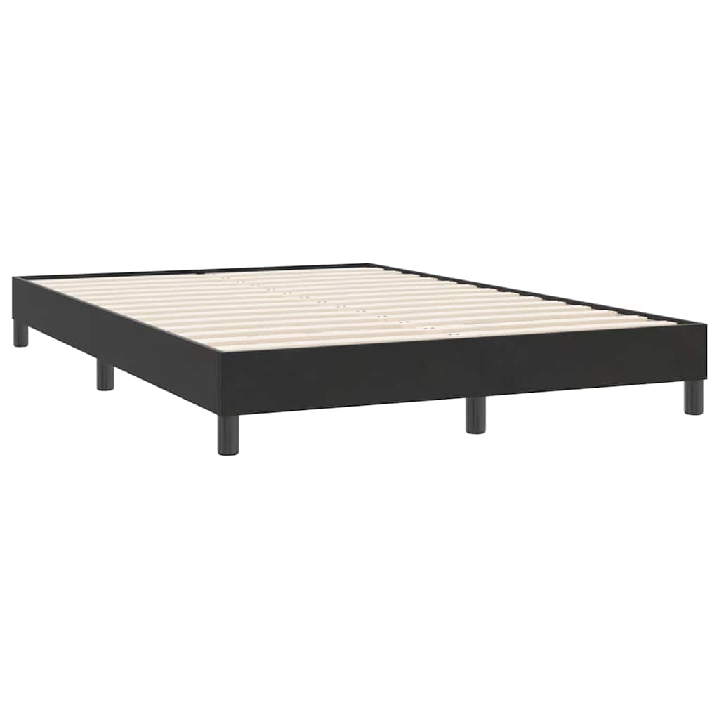 Boxspring met matras fluweel zwart 140x220 cm – afbeelding 5