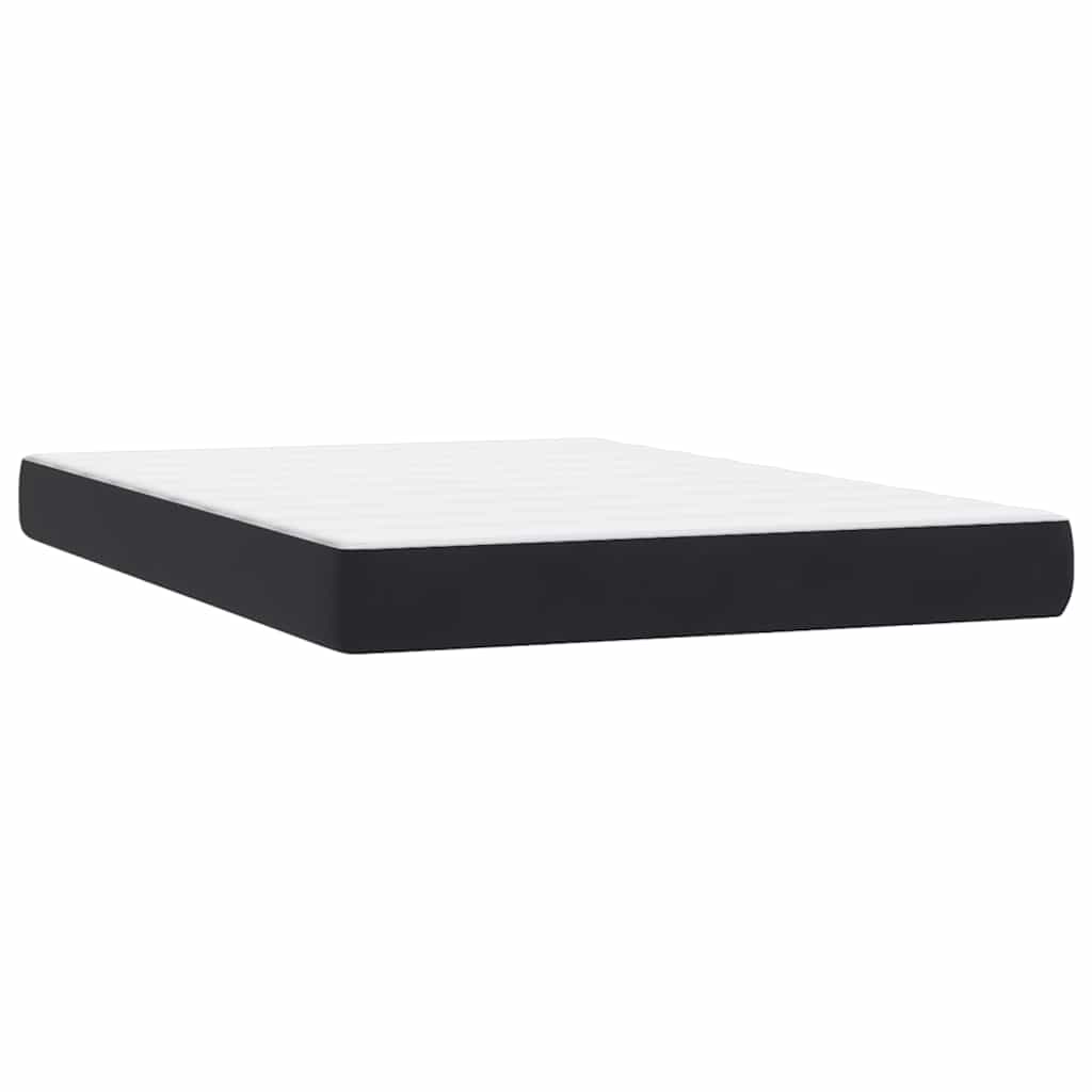 Boxspring met matras fluweel zwart 140x220 cm – afbeelding 6
