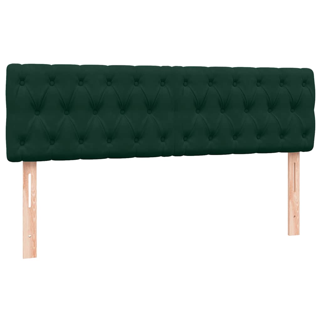 Boxspringbed met matrassen 200x220 cm fluweel donkergroen – afbeelding 8