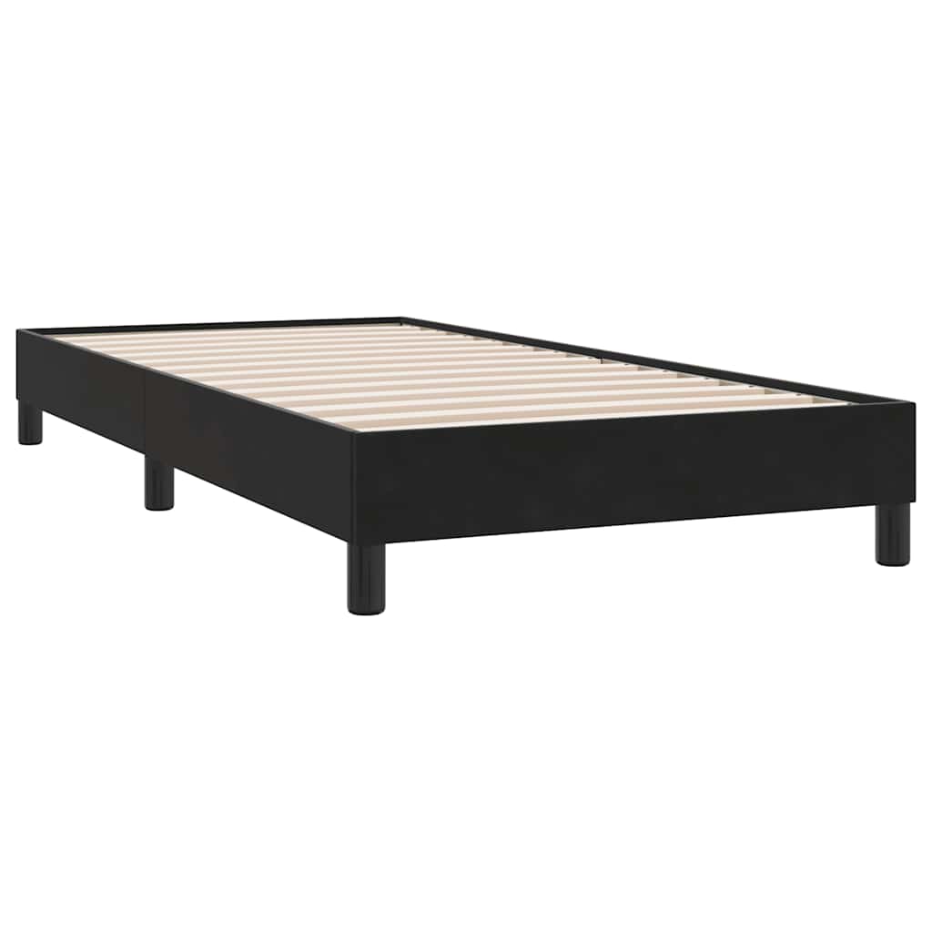 Boxspring met matras fluweel zwart 90x210 cm – afbeelding 5