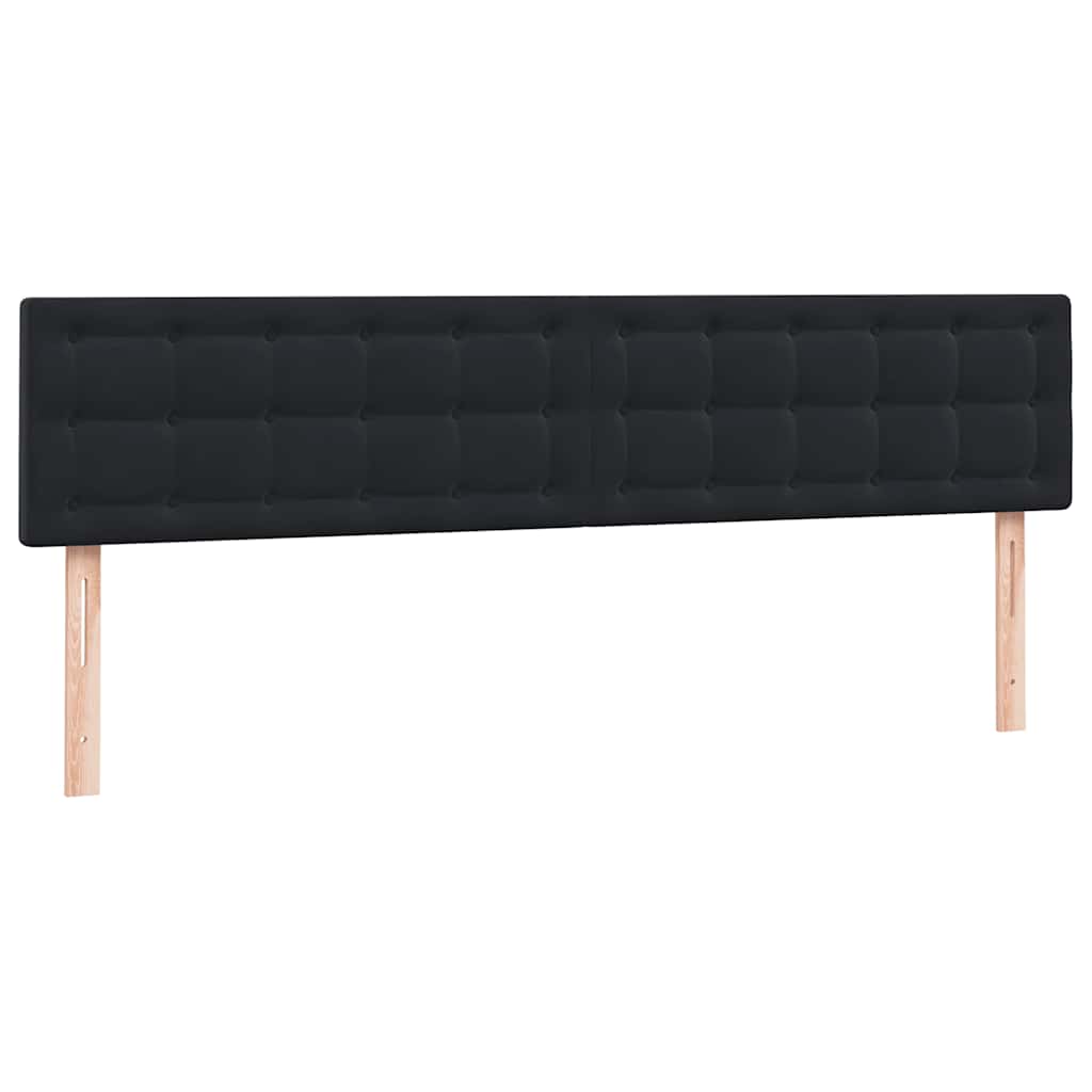 Boxspring met matrassen fluweel zwart 180x210 cm – afbeelding 7