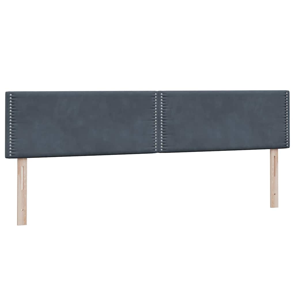 Boxspring met matras fluweel donkergrijs 200x210 cm – afbeelding 7