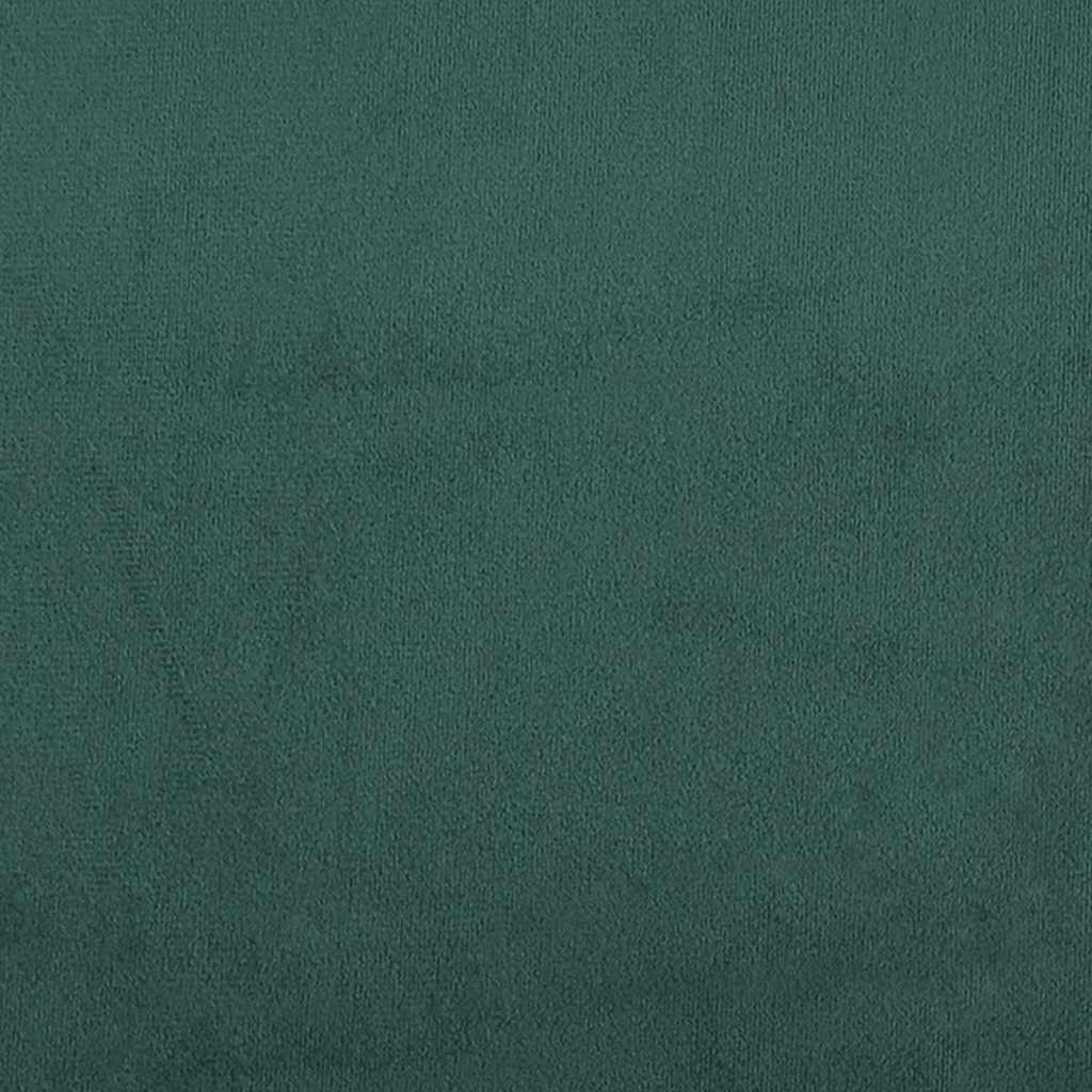 Boxspring met matras fluweel donkergroen 200x220 cm – afbeelding 11