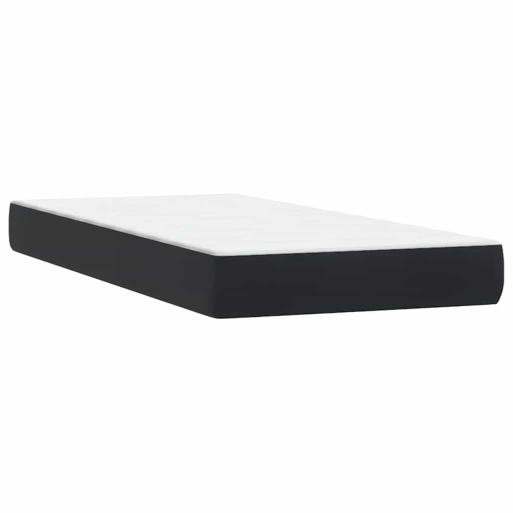 Boxspring met matras fluweel zwart 100x220 cm – afbeelding 6