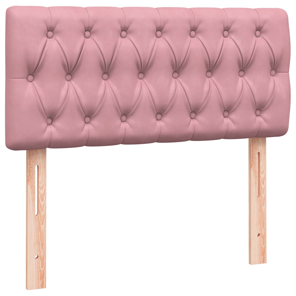 Boxspring met matras fluweel roze 80x210 cm – afbeelding 7