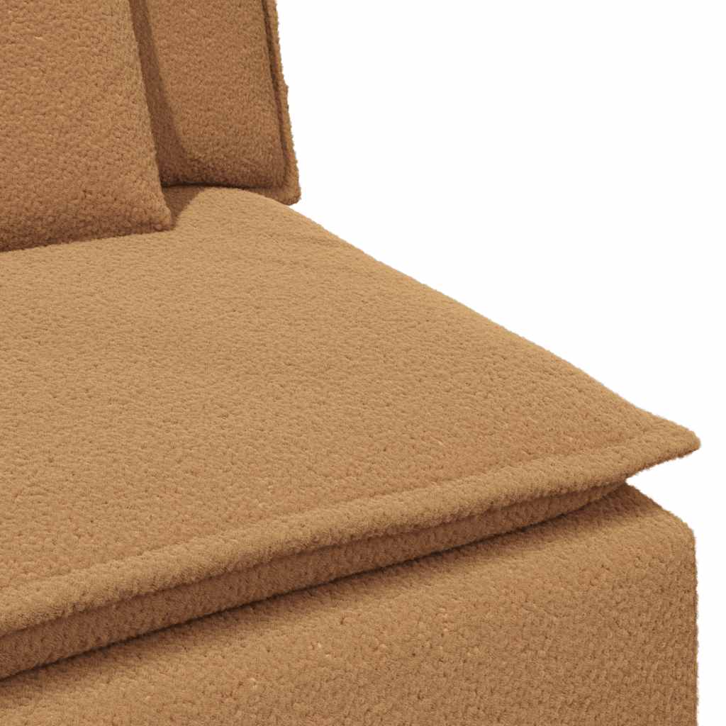 Modulaire bank met voetenbank en kussens beige – afbeelding 10
