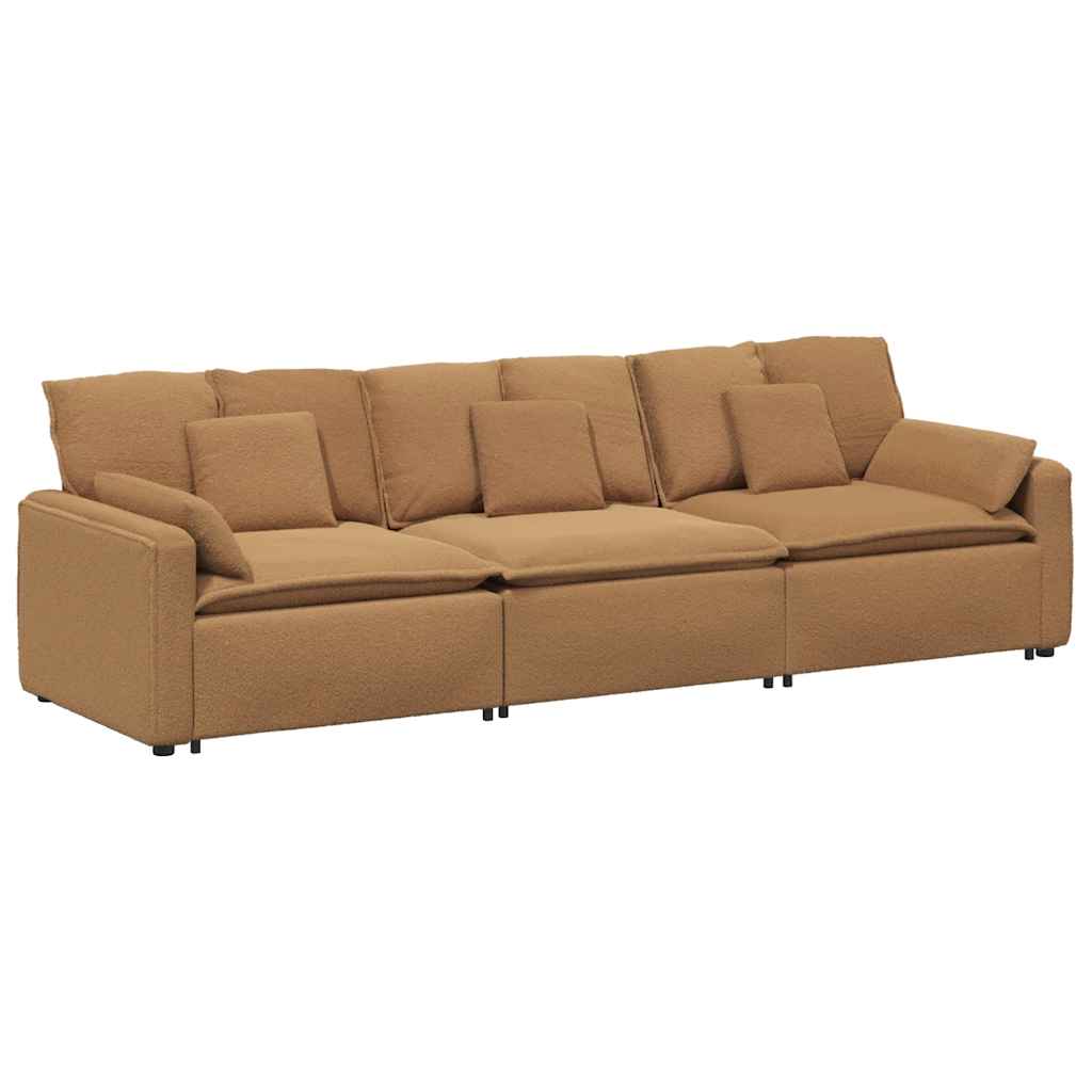 Modulaire bank met kussens beige – afbeelding 2