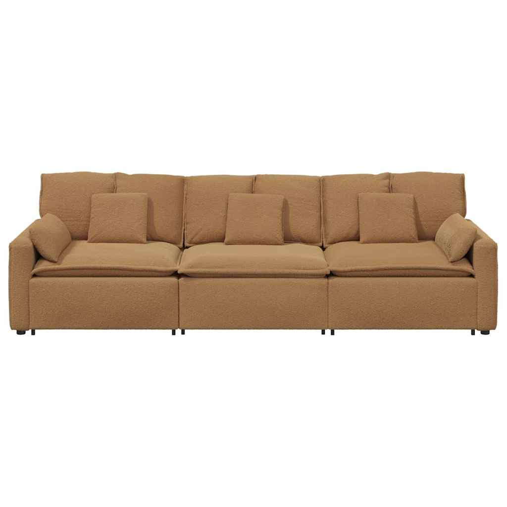 Modulaire bank met kussens beige – afbeelding 5