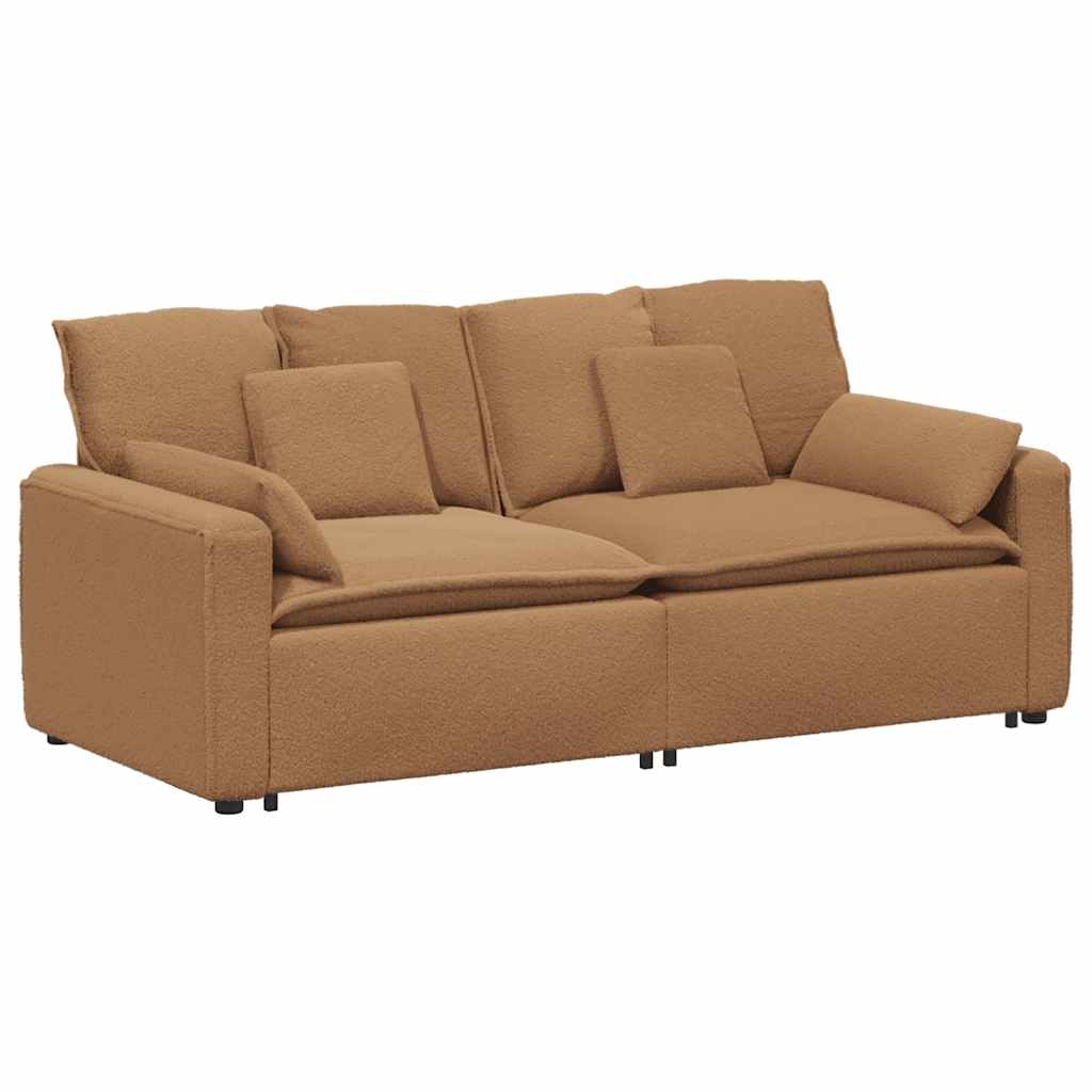 Modulaire bank met kussens beige – afbeelding 2