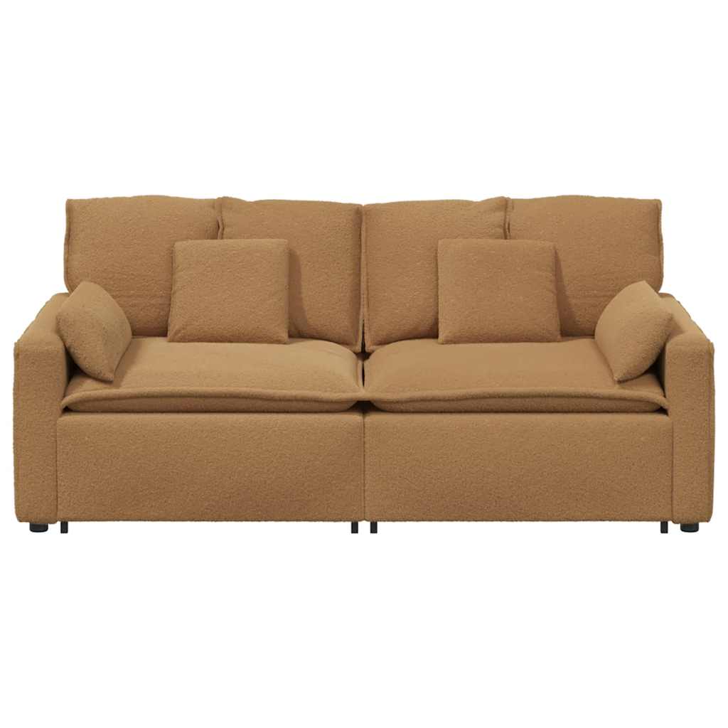 Modulaire bank met kussens beige – afbeelding 4