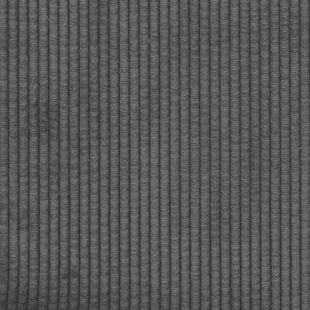 Modulaire bank met voetenbank&kussens corduroy stof donkergrijs – afbeelding 12