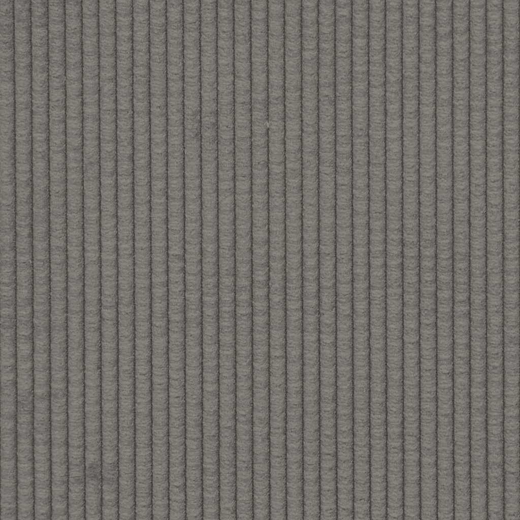 Modulaire bank met voetenbank&kussens corduroy stof lichtgrijs – afbeelding 10