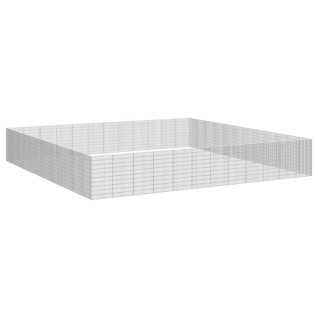 Dierenverblijf 48 panelen 54x100 cm gegalvaniseerd ijzer – afbeelding 3