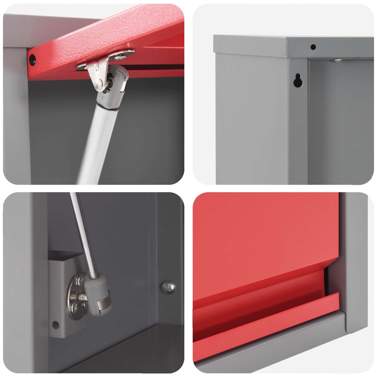 Werkkast set met lade met opslag met slot 10 pcs Rood – afbeelding 11