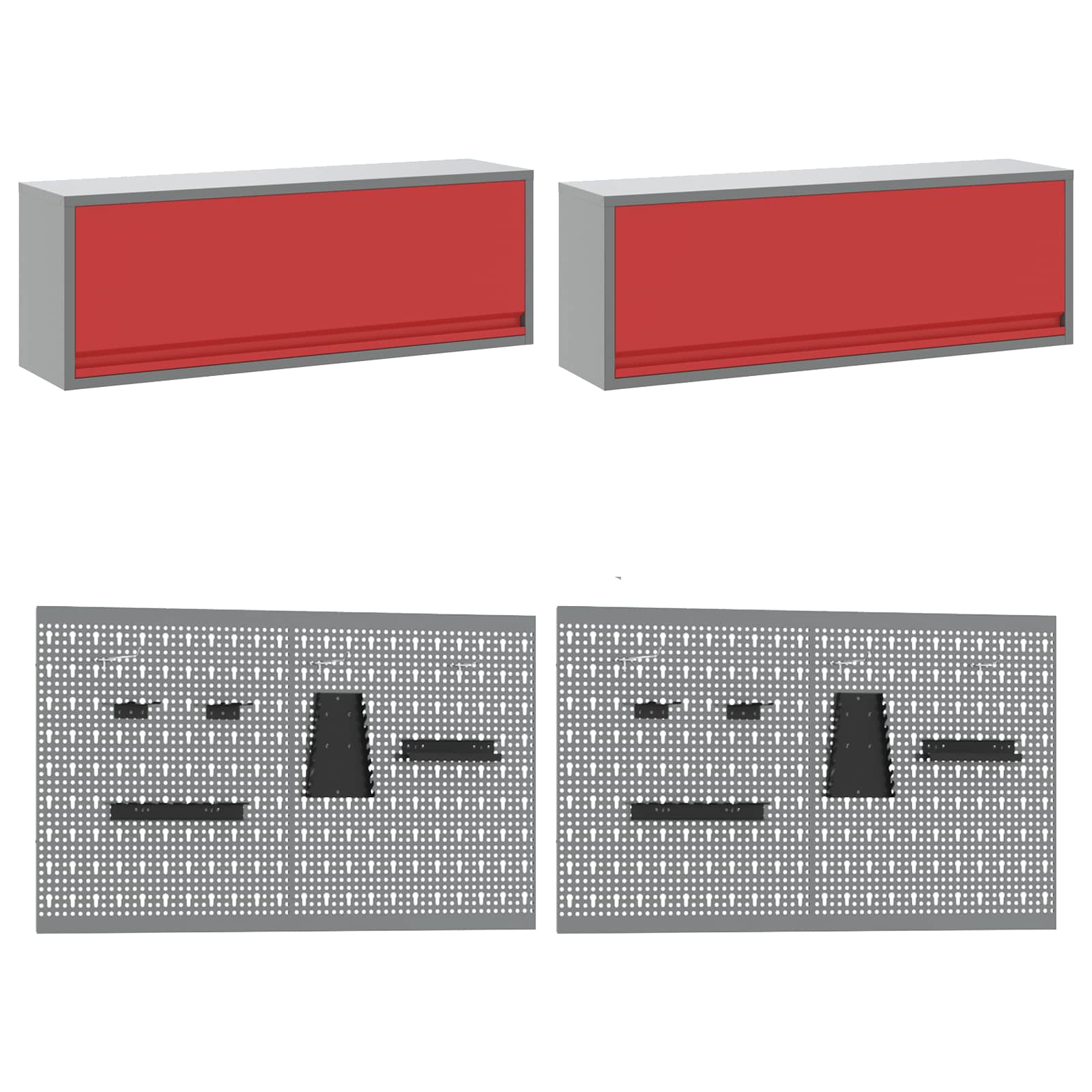 Werkkast set met lade met opslag met slot 10 pcs Rood – afbeelding 6