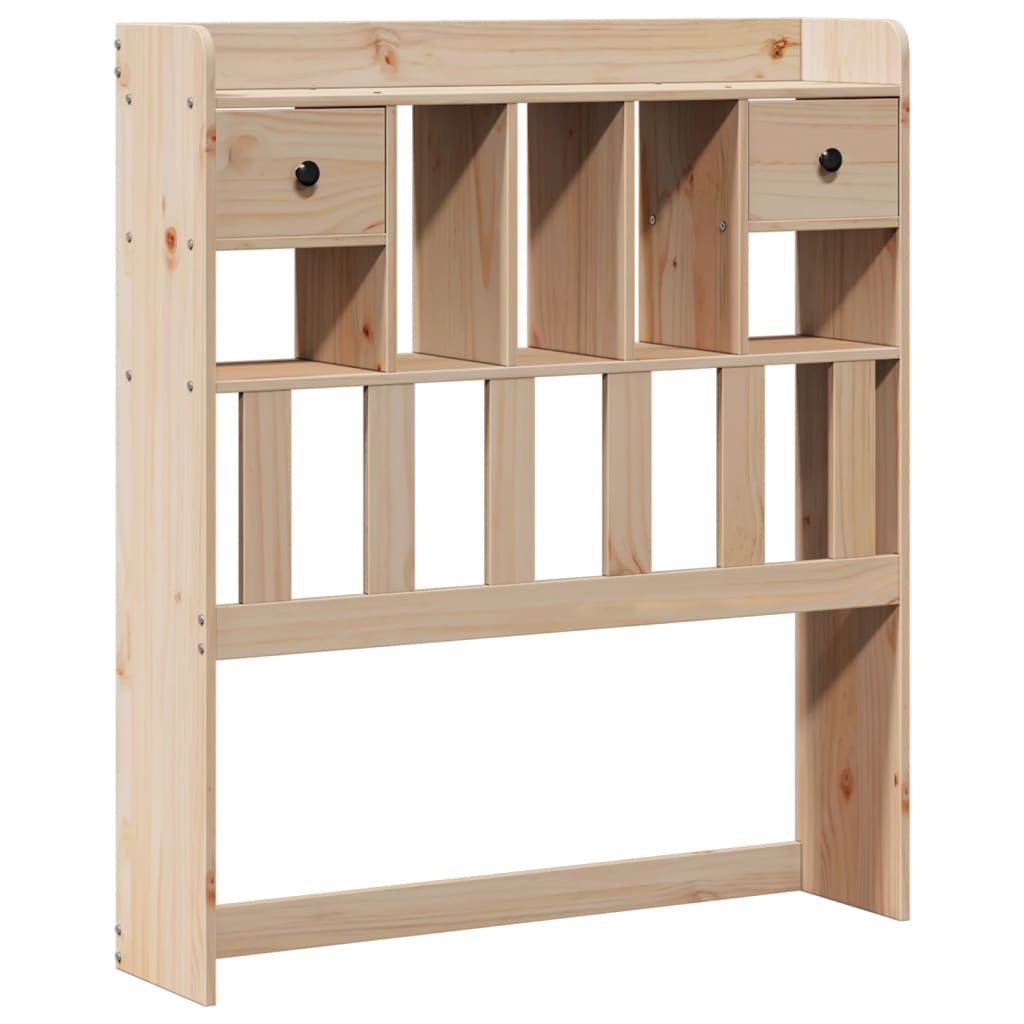 Bed met boekenkast zonder matras massief grenenhout 90x200 cm – afbeelding 6