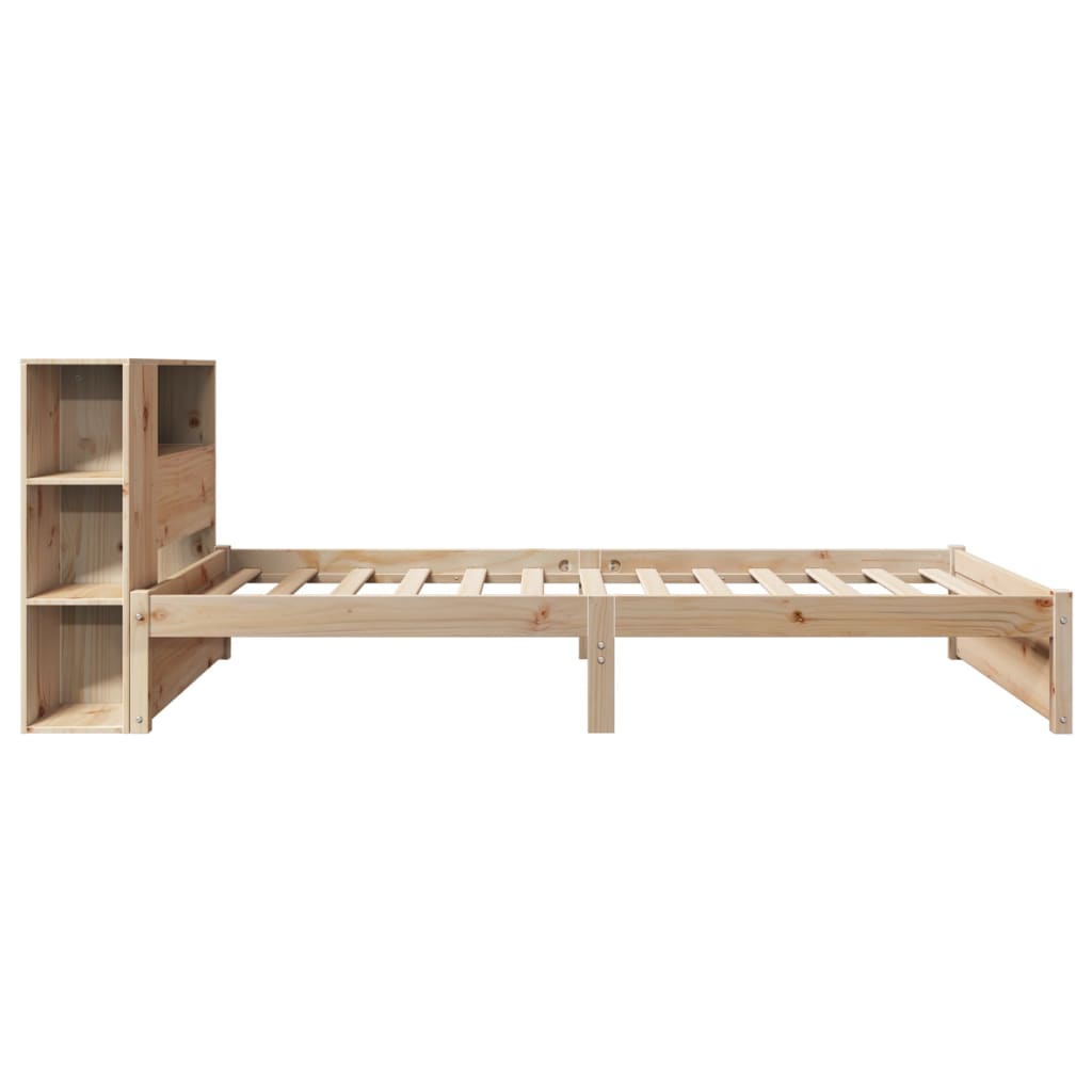 Bed met boekenkast zonder matras massief grenenhout 75x190 cm – afbeelding 8