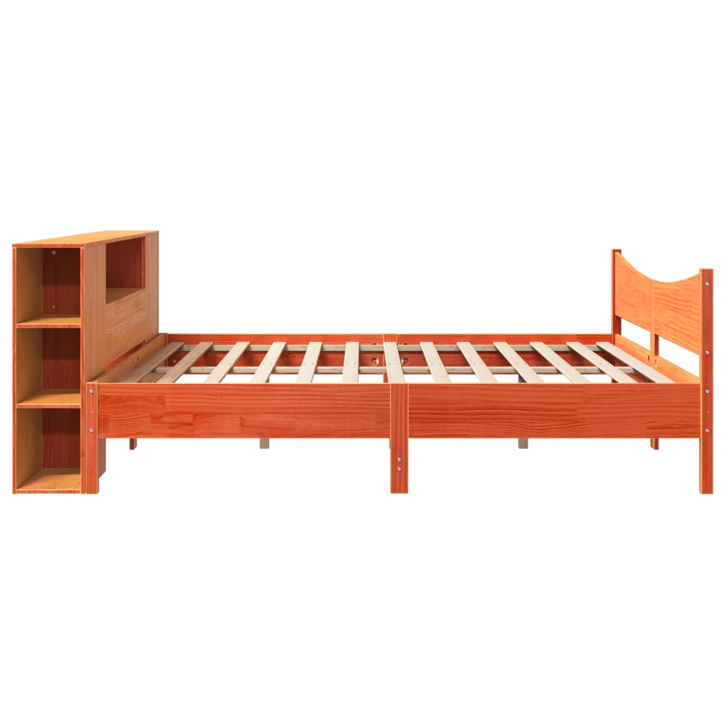 Bedframe zonder matras massief grenenhout wasbruin 180x200 cm – afbeelding 7