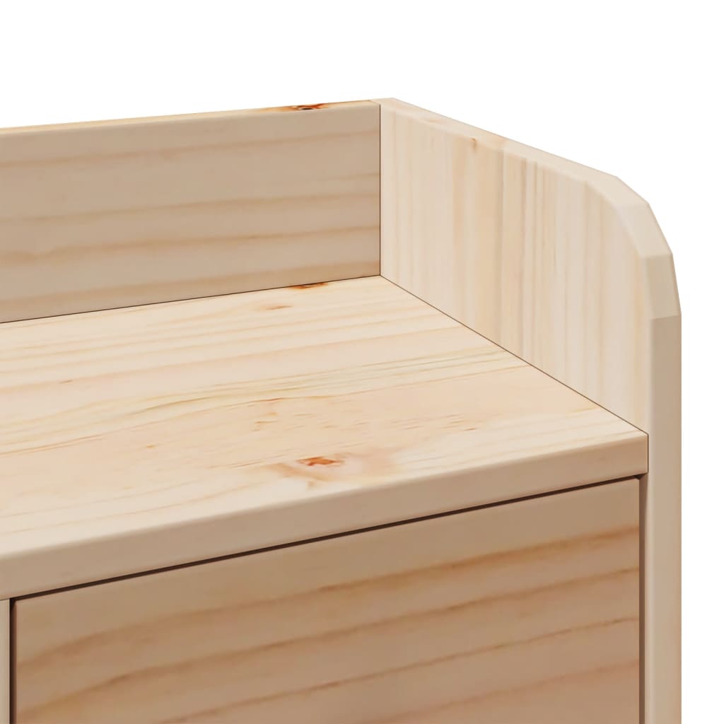 Bed met boekenkast zonder matras massief grenenhout 90x190 cm – afbeelding 10