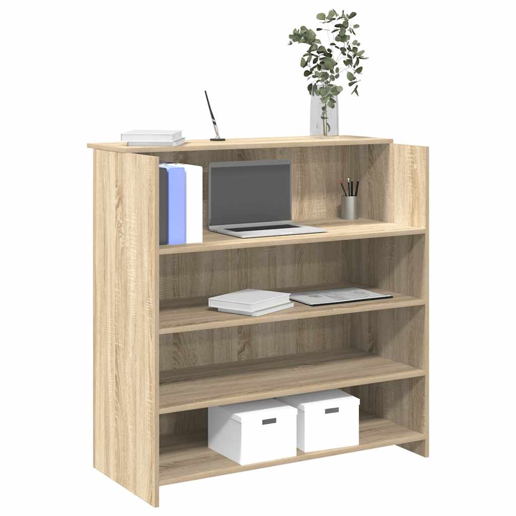 Receptiebalie Sonoma Eiken 100x50x103,5 cm Bewerkt Hout