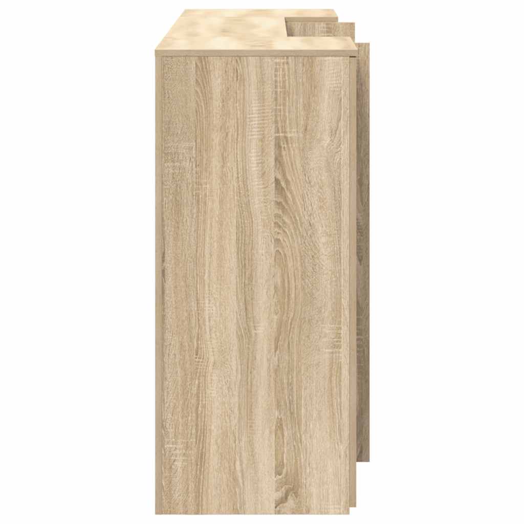 Receptiebalie 200x50x103,5 cm bewerkt hout sonoma eikenkleurig – afbeelding 10