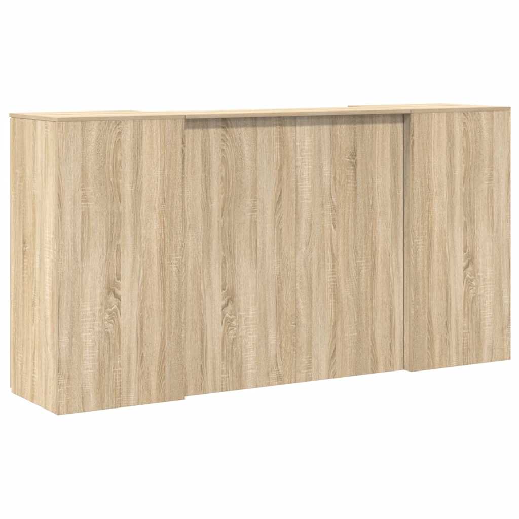 Receptiebalie 200x50x103,5 cm bewerkt hout sonoma eikenkleurig – afbeelding 11