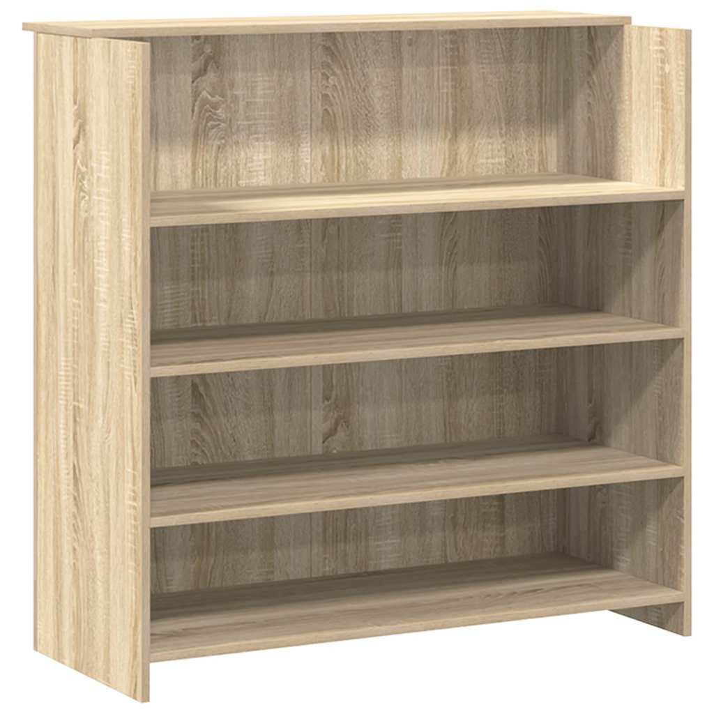 Receptiebalie 200x50x103,5 cm bewerkt hout sonoma eikenkleurig – afbeelding 8