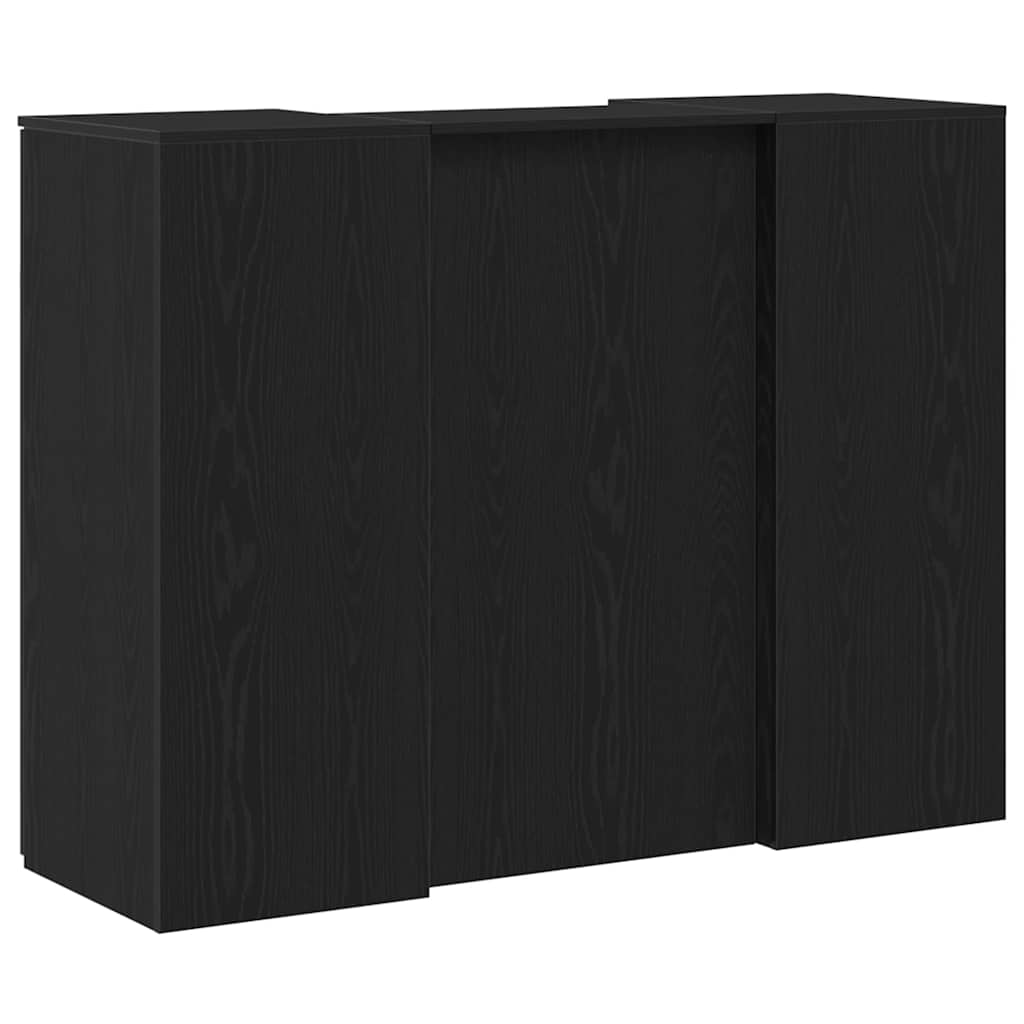 Receptiebalie 135x50x103,5 cm bewerkt hout zwart eikenkleur – afbeelding 11
