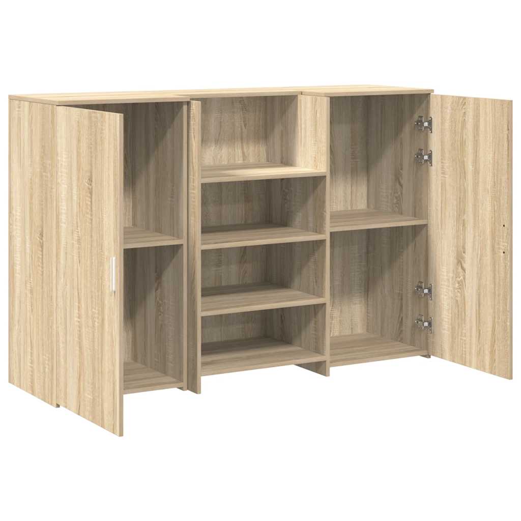 Receptiebalie 155x50x103,5 cm bewerkt hout sonoma eikenkleurig – afbeelding 6