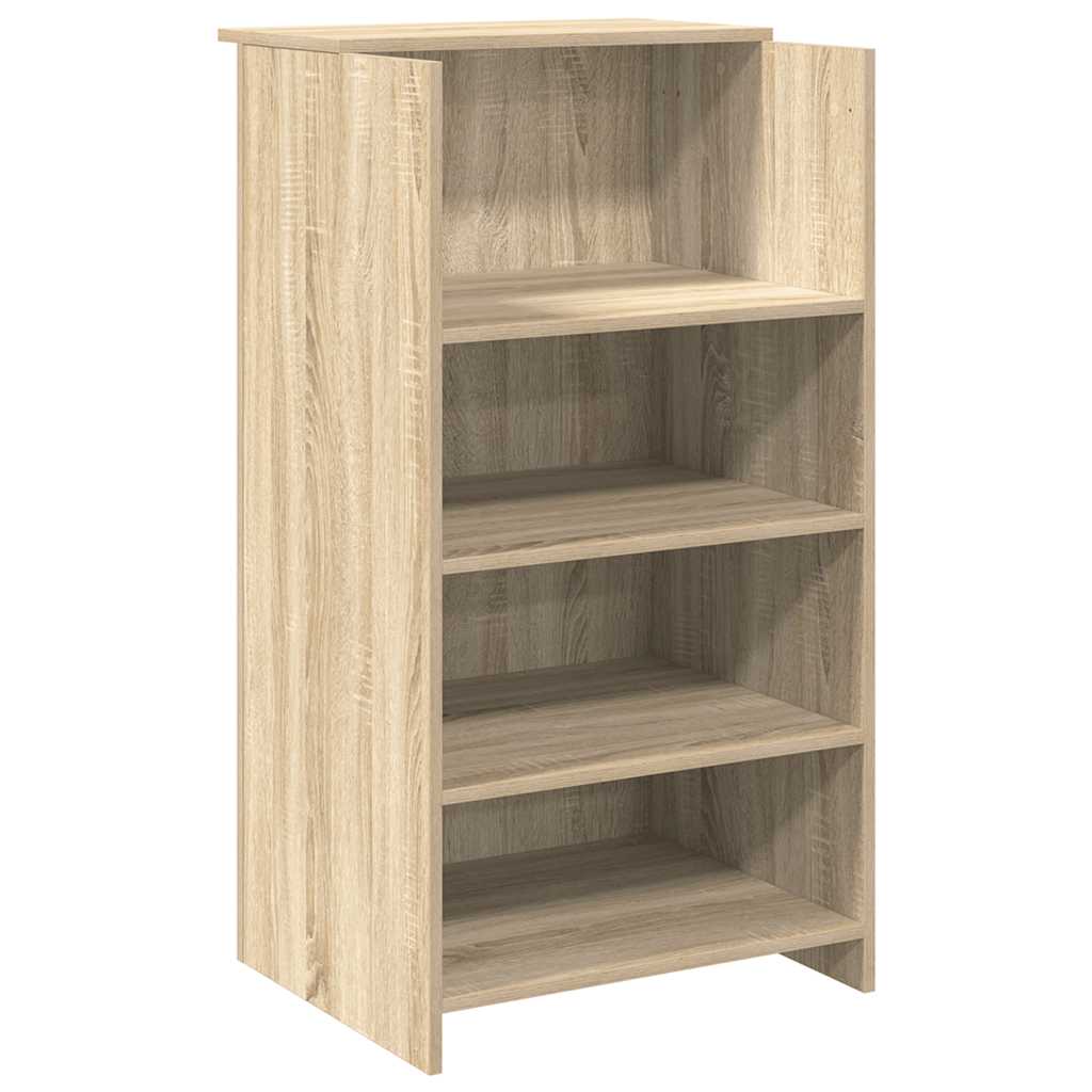 Receptiebalie 155x50x103,5 cm bewerkt hout sonoma eikenkleurig – afbeelding 8