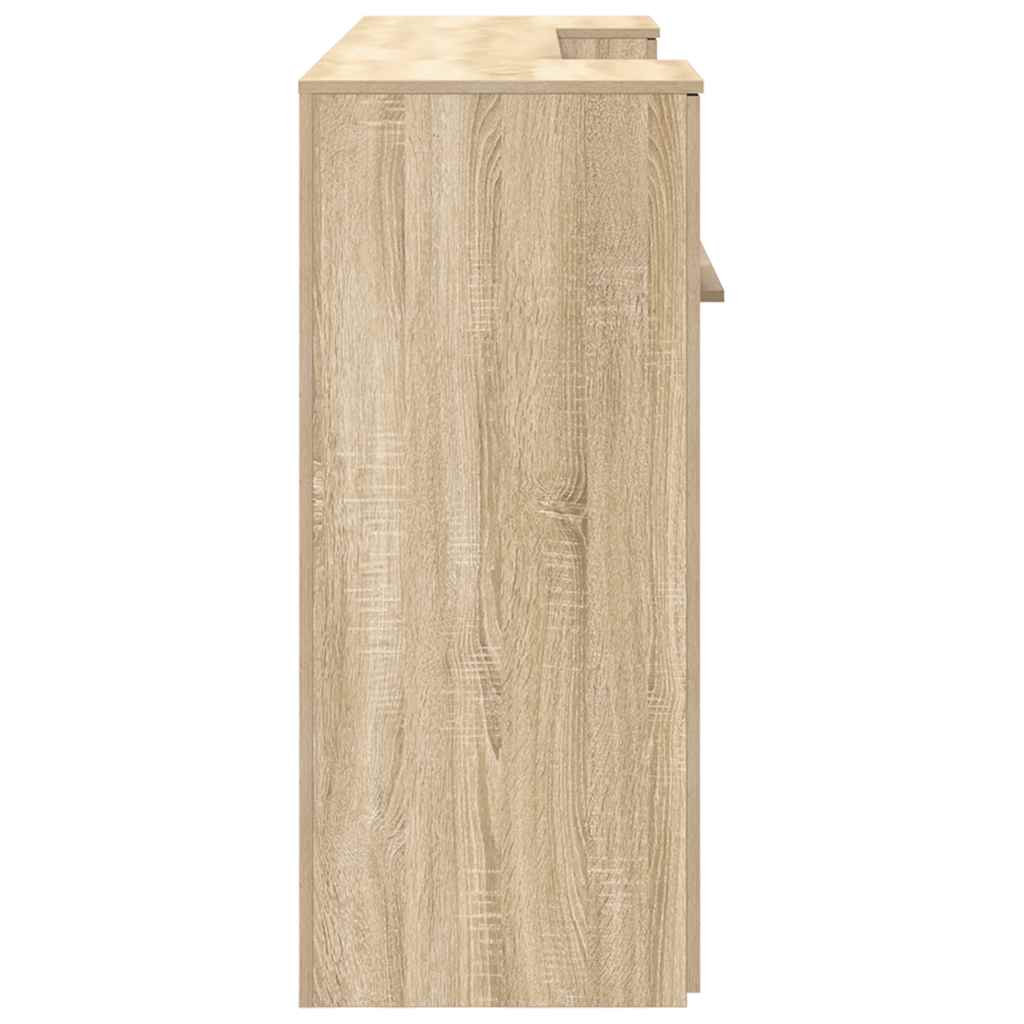 Receptiebalie 200x50x103,5 cm bewerkt hout sonoma eikenkleurig – afbeelding 10