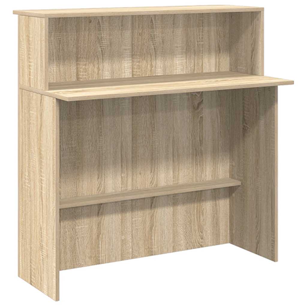 Receptiebalie 200x50x103,5 cm bewerkt hout sonoma eikenkleurig – afbeelding 8