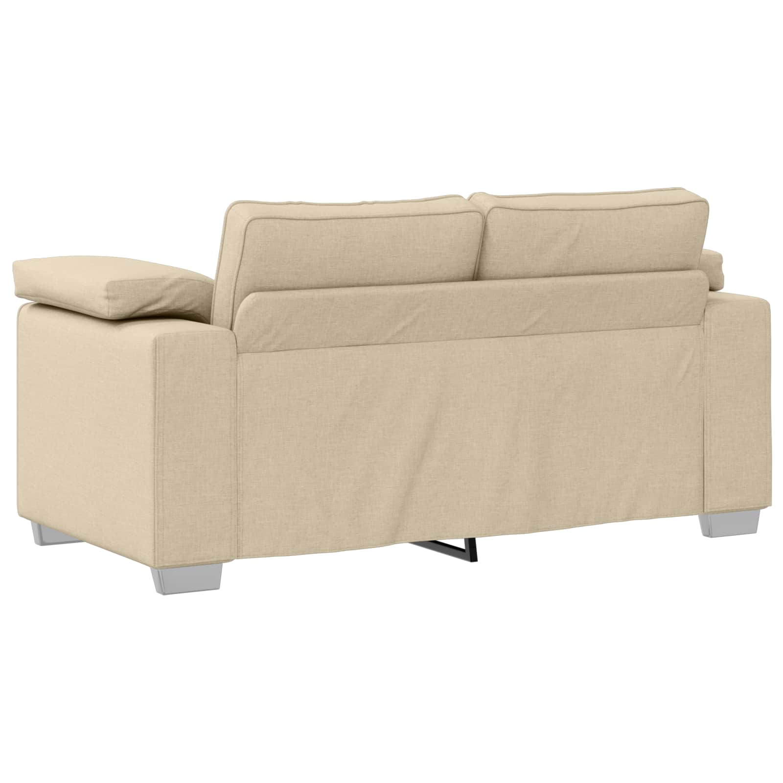 Bank 3 pcs Crème 219 x 80 x 82 cm Linnen-mix stof – afbeelding 8