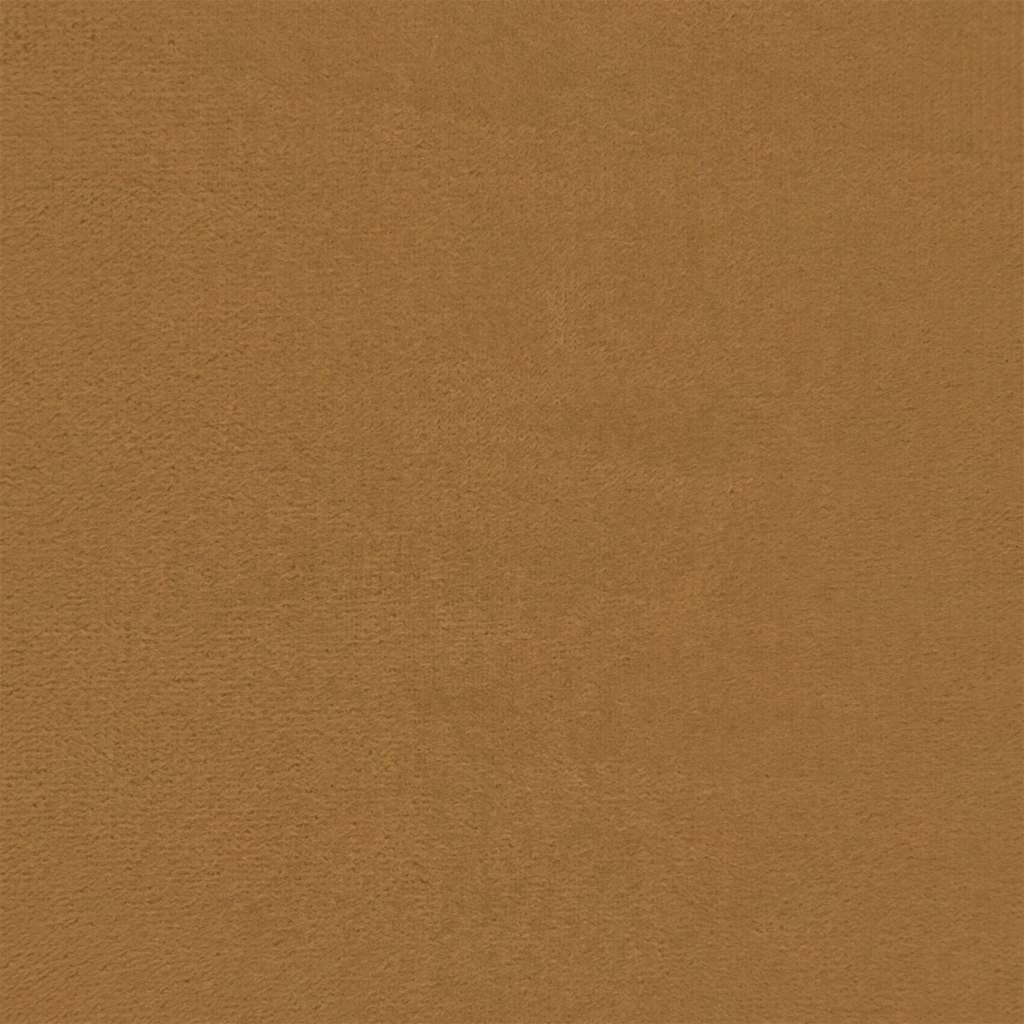 3-delige Loungeset met kussens fluweel bruin – afbeelding 11