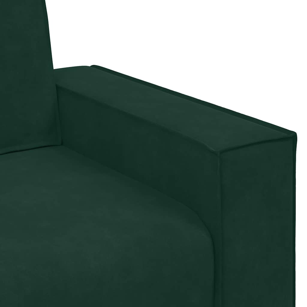 2-delige Loungeset met kussens fluweel donkergroen – afbeelding 8