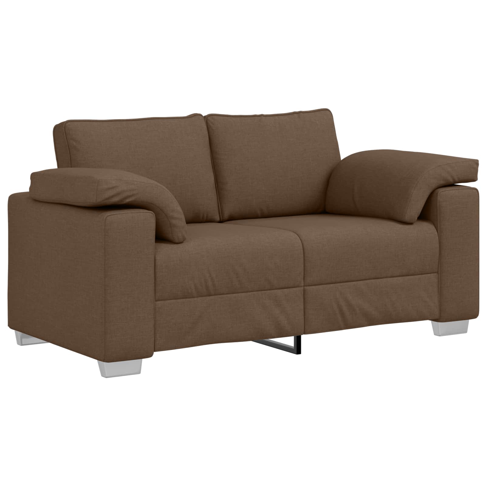 Bank 2 pcs Bruin 219 x 80 x 82 cm Stof – afbeelding 4