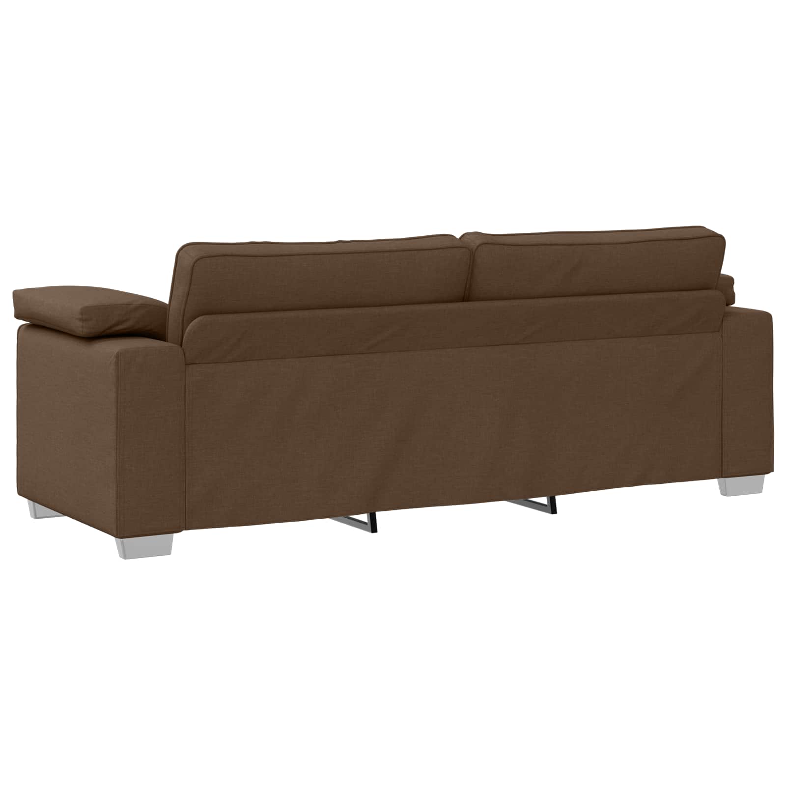 Bank 2 pcs Bruin 219 x 80 x 82 cm Stof – afbeelding 7