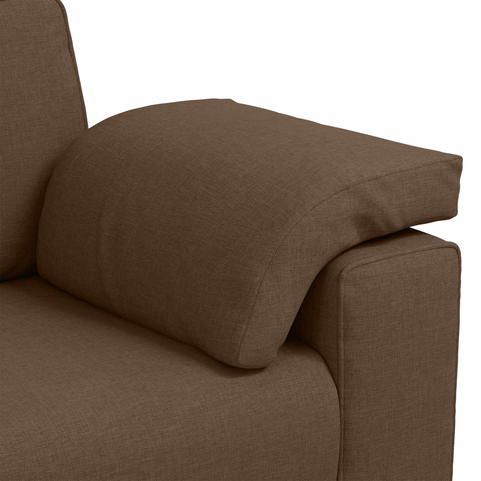 Bank 2 pcs Bruin 219 x 80 x 82 cm Stof – afbeelding 8