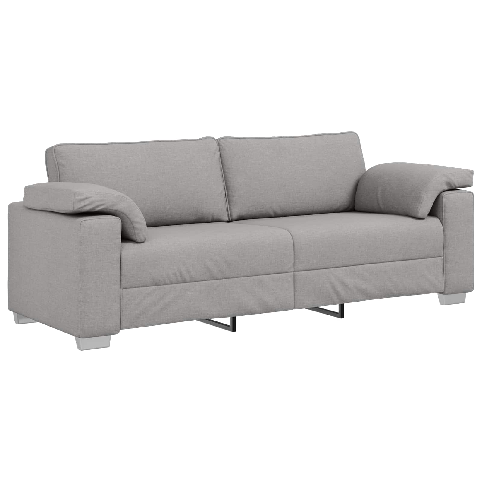 Bank 2 pcs Wolkengrijs 219 x 80 x 82 cm Stof – afbeelding 5