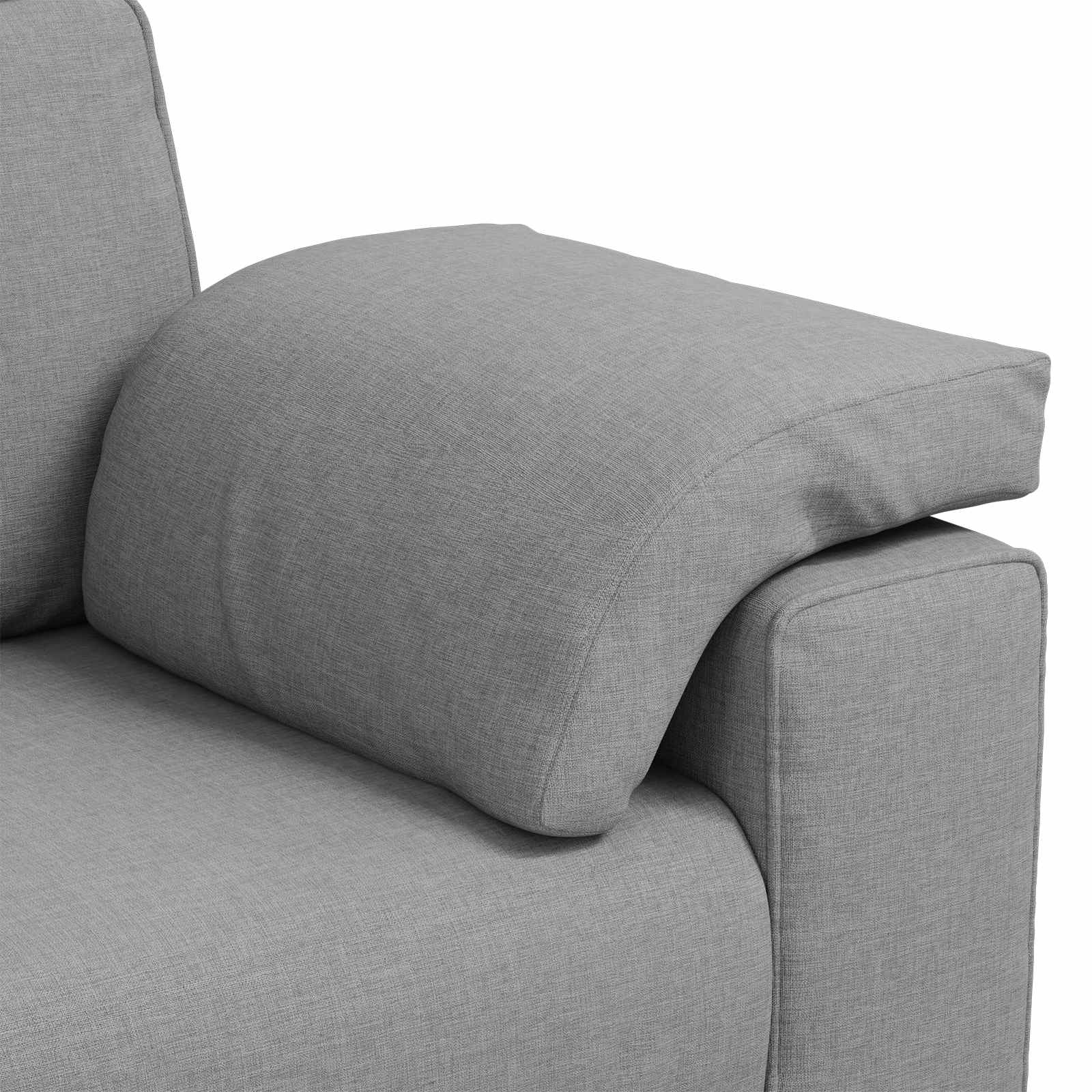 Bank 2 pcs Wolkengrijs 219 x 80 x 82 cm Stof – afbeelding 8