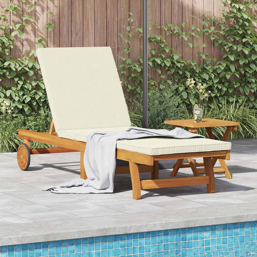 Ligstoel 1-persoon 2 pcs Bruin Massief Acaciahout