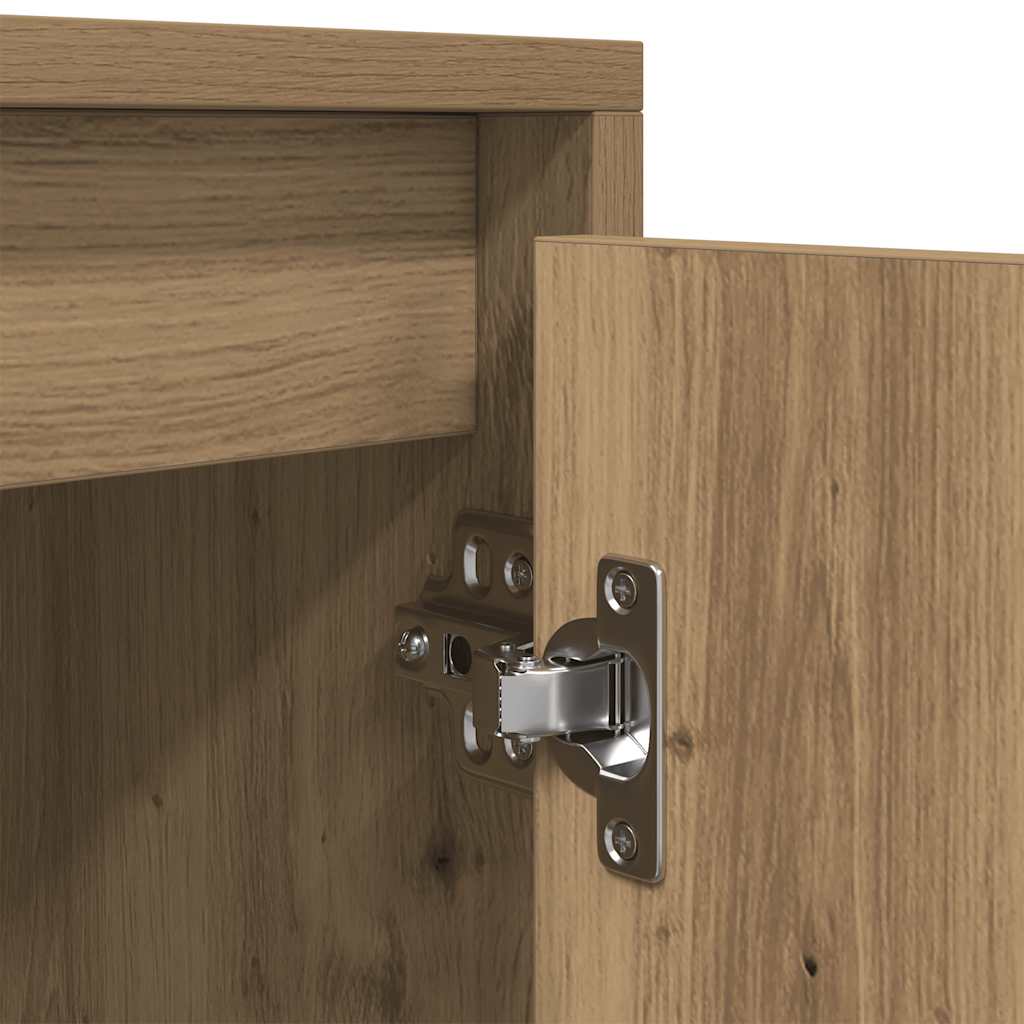 Tv-meubel 188,5x41x50 cm spaanplaat ambachtelijk eikenkleurig – afbeelding 10