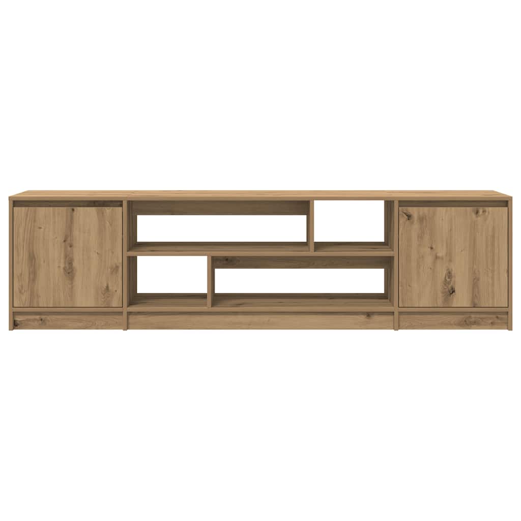 Tv-meubel 188,5x41x50 cm spaanplaat ambachtelijk eikenkleurig – afbeelding 6