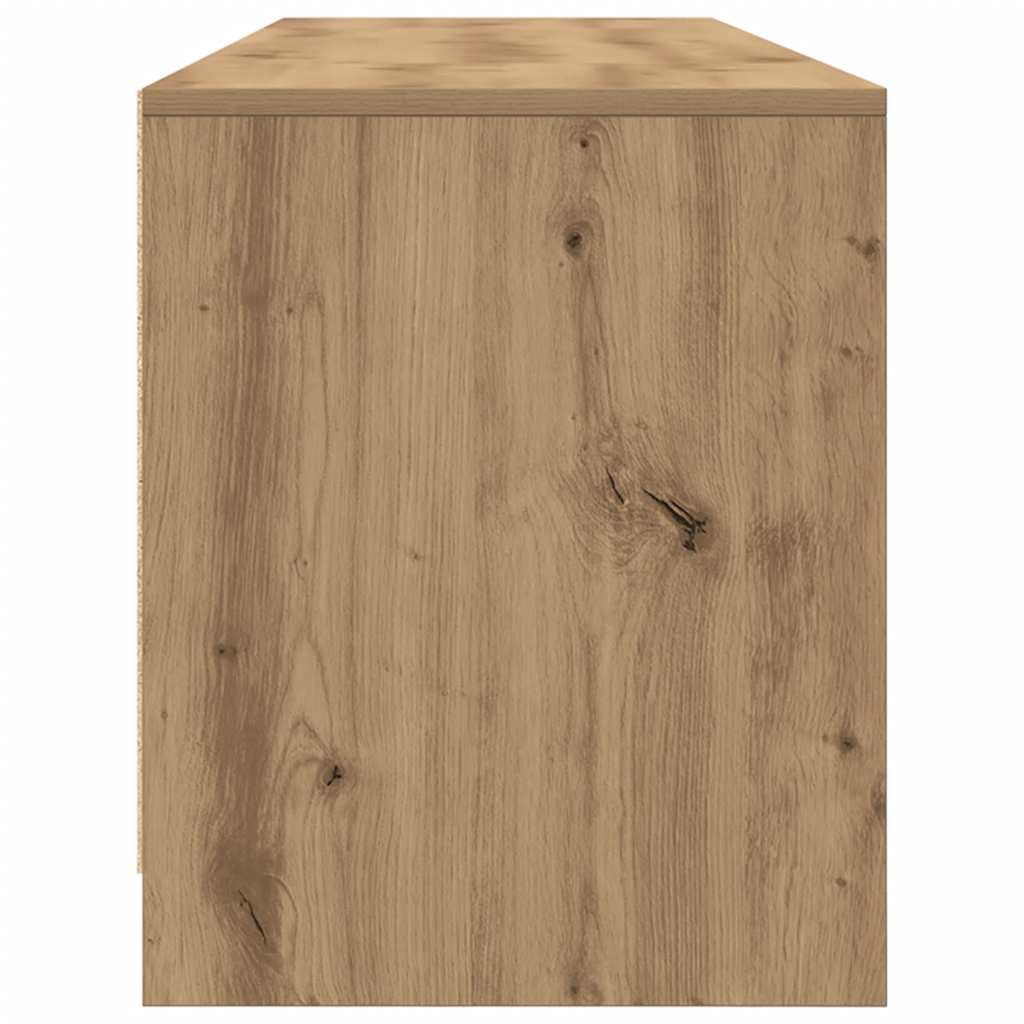 Tv-meubel 188,5x41x50 cm spaanplaat ambachtelijk eikenkleurig – afbeelding 7