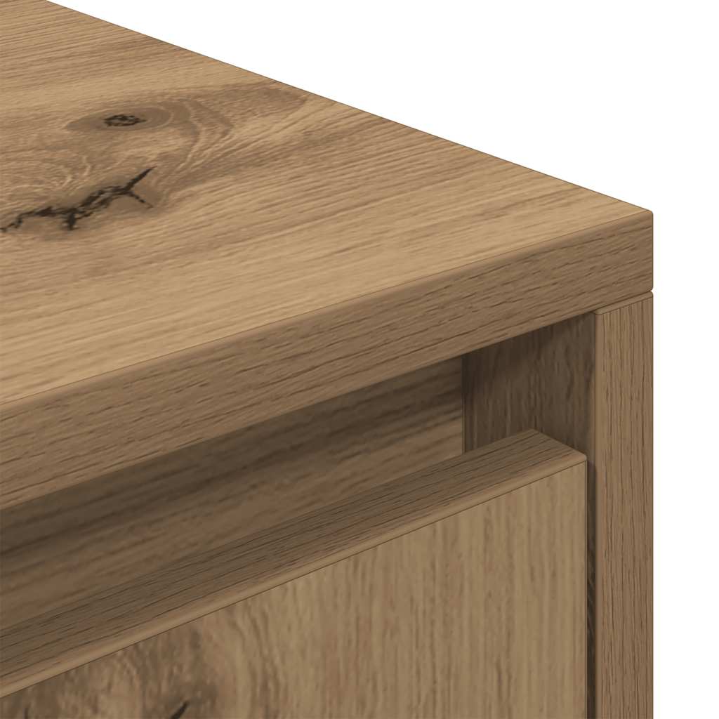 Tv-meubel 188,5x41x50 cm spaanplaat ambachtelijk eikenkleurig – afbeelding 9