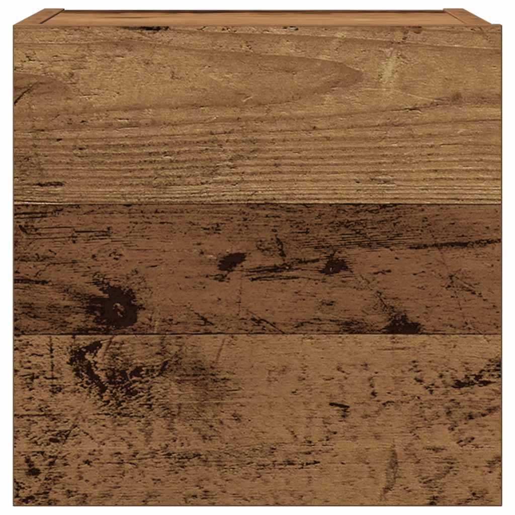 8-delig Tv-meubelset wandmontage bewerkt hout oud houtkleurig – afbeelding 7