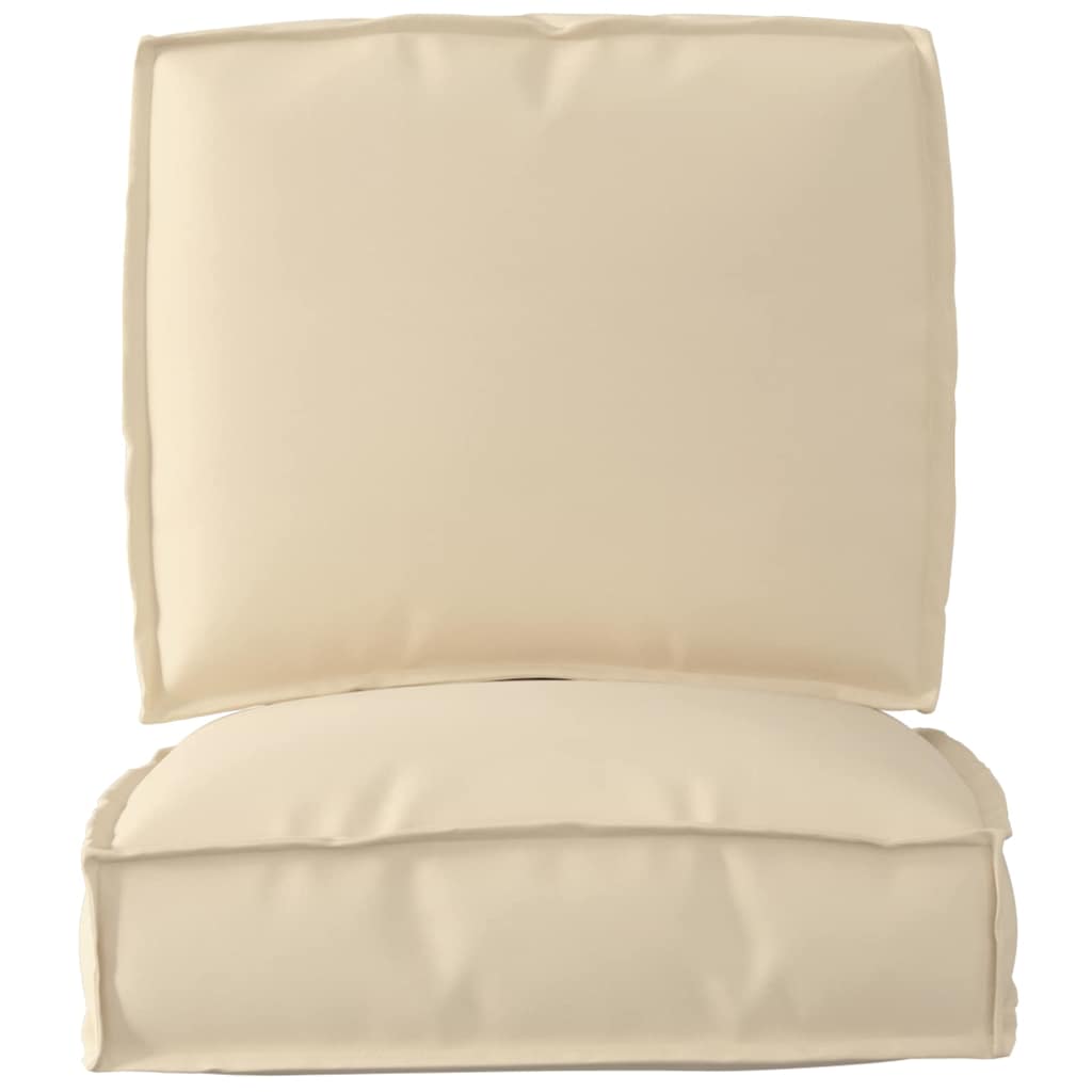 Pallet Kussen Set 2 pcs Beige Oxford Stof – afbeelding 5