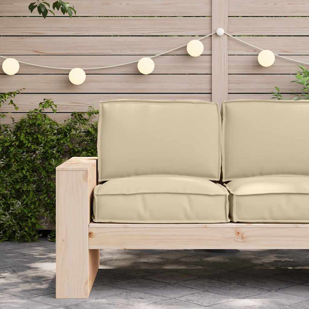 Pallet Kussen Set 2 pcs Beige Oxford Stof – afbeelding 3